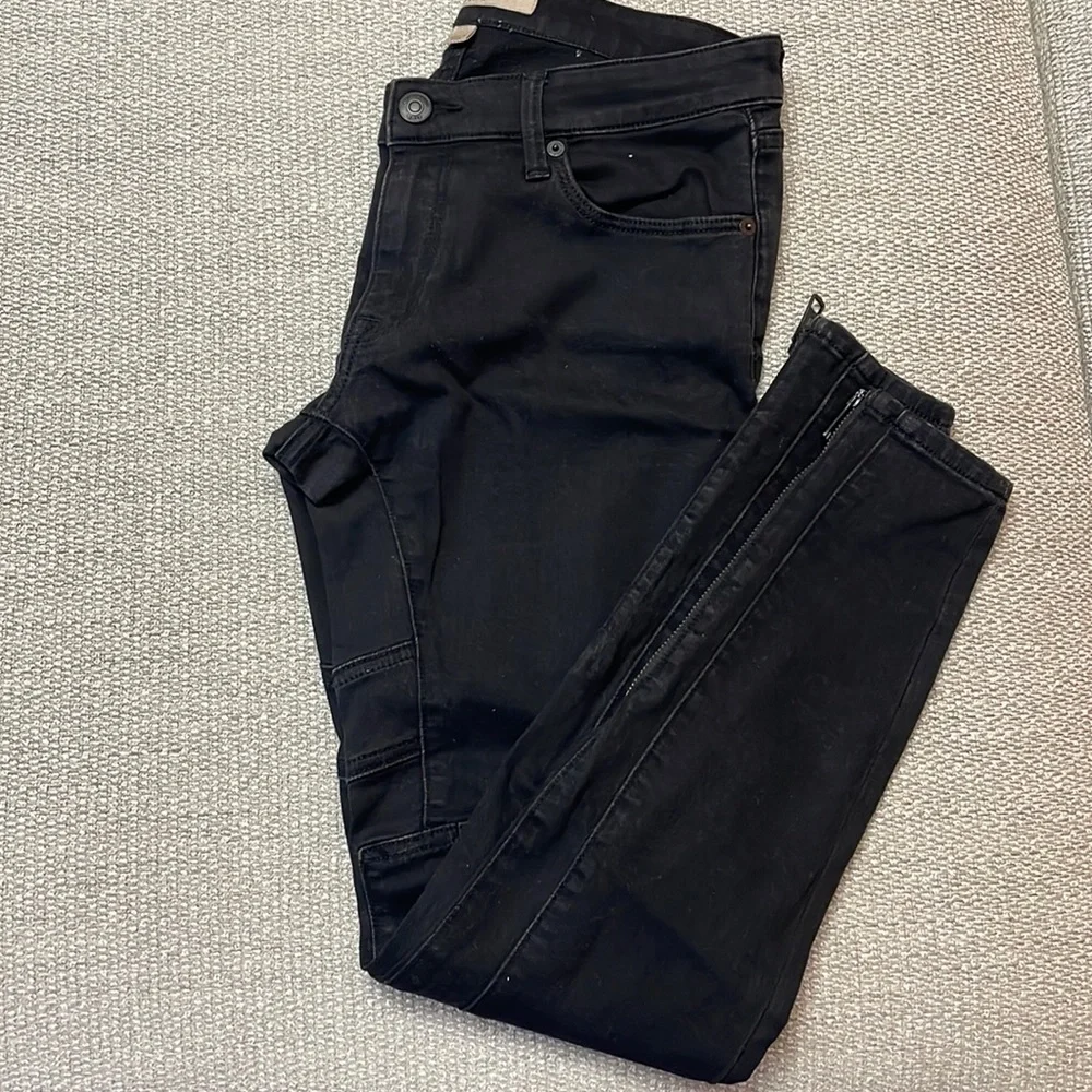 Burberry Brit skinny low-rise washed black jeans - Picture 1 of 12